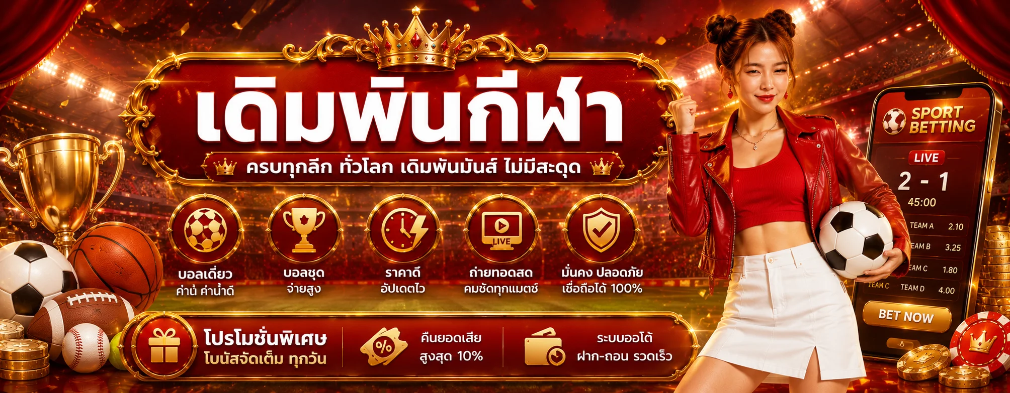 แทงบอลออนไลน์ เดิมพันกีฬาที่ choetchai