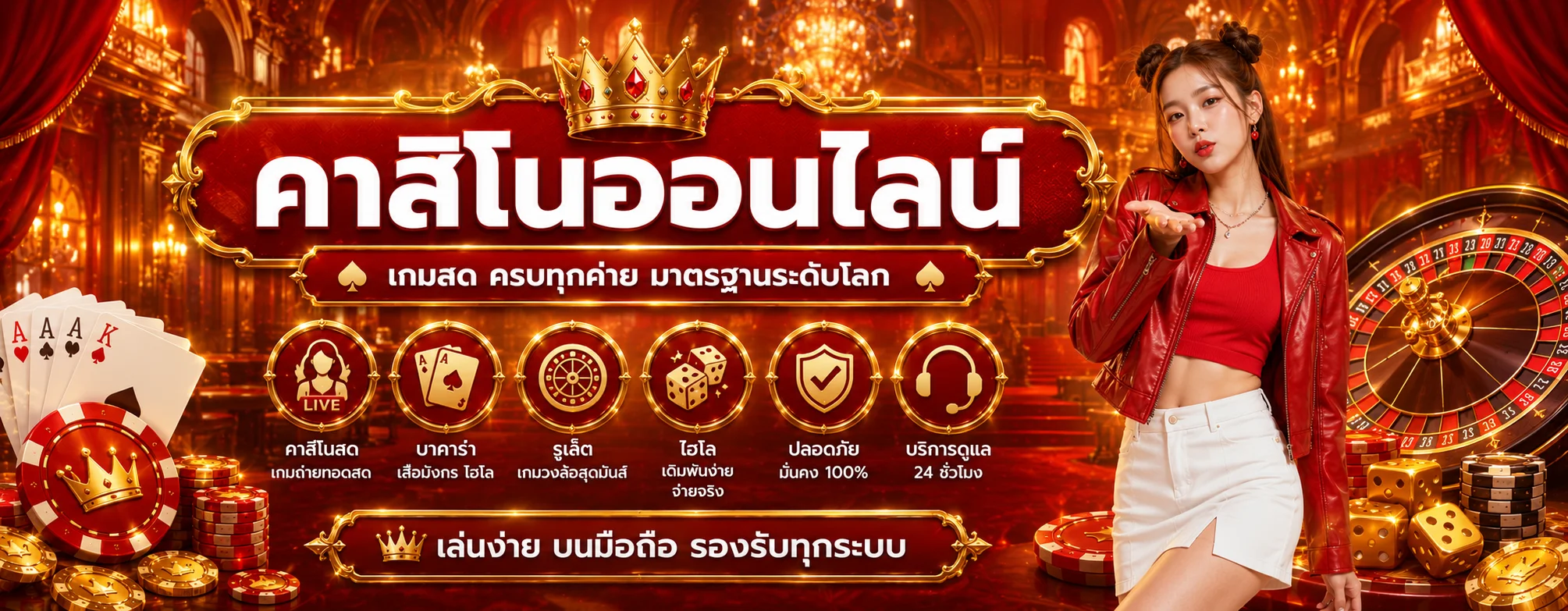 คาสิโนออนไลน์ บาคาร่าสดที่ choetchai