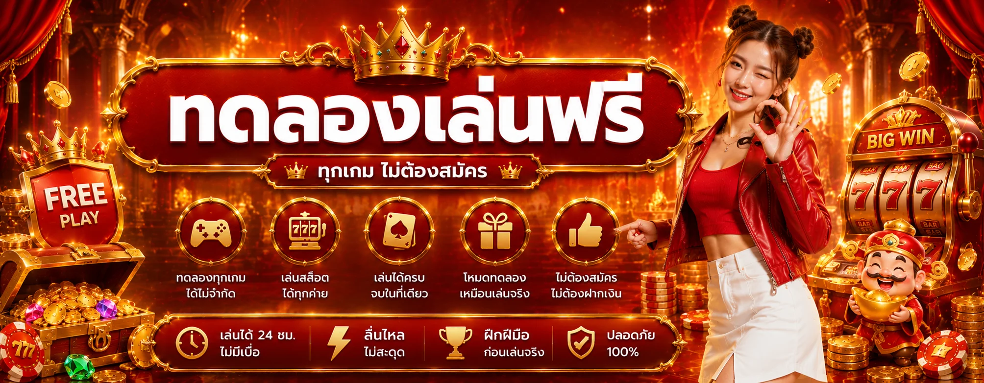 ทดลองเล่นสล็อต PG SLOT ฟรีที่ choetchai